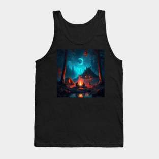 Valheim Vikings Full Moon Fire Tank Top